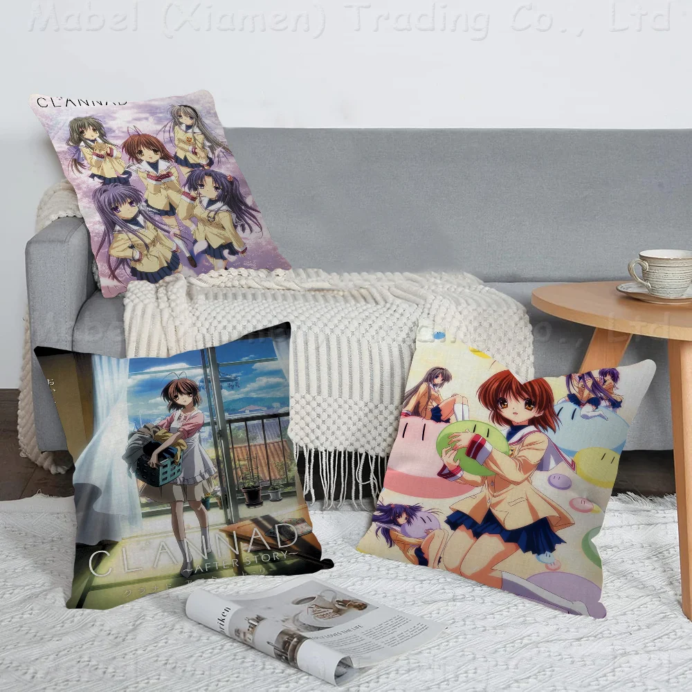 

Clannad After Story Pillow Gift Home Office Decoration Bedroom Sofa Car Cushion Cover Case 45x45