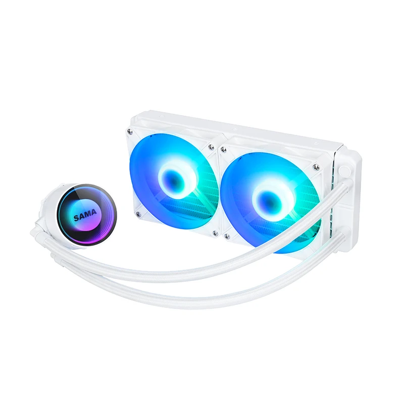 SAMA A-RGB-disipador de calor para CPU, enfriador líquido AIO de 240mm para Intel LGA 1700 2011 1200 1150 X79 X99 E5 Ryzen AM3 AM4, refrigeración por agua