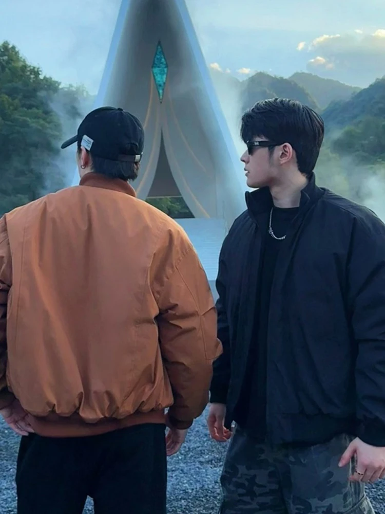 

Мужская зимняя куртка-пилот из хлопка с воротником-стойкой, новая, теплая, удлиненная, в стиле Cleanfit, для активного образа жизни