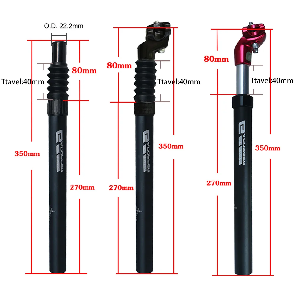 ZOOM Bicycle Damping Seatpost seat post 25.4/27.2/28.6/30/30.4/30.9/31.6/33.9 Shock Absorb Seat Post Tube MTB road Bike parts