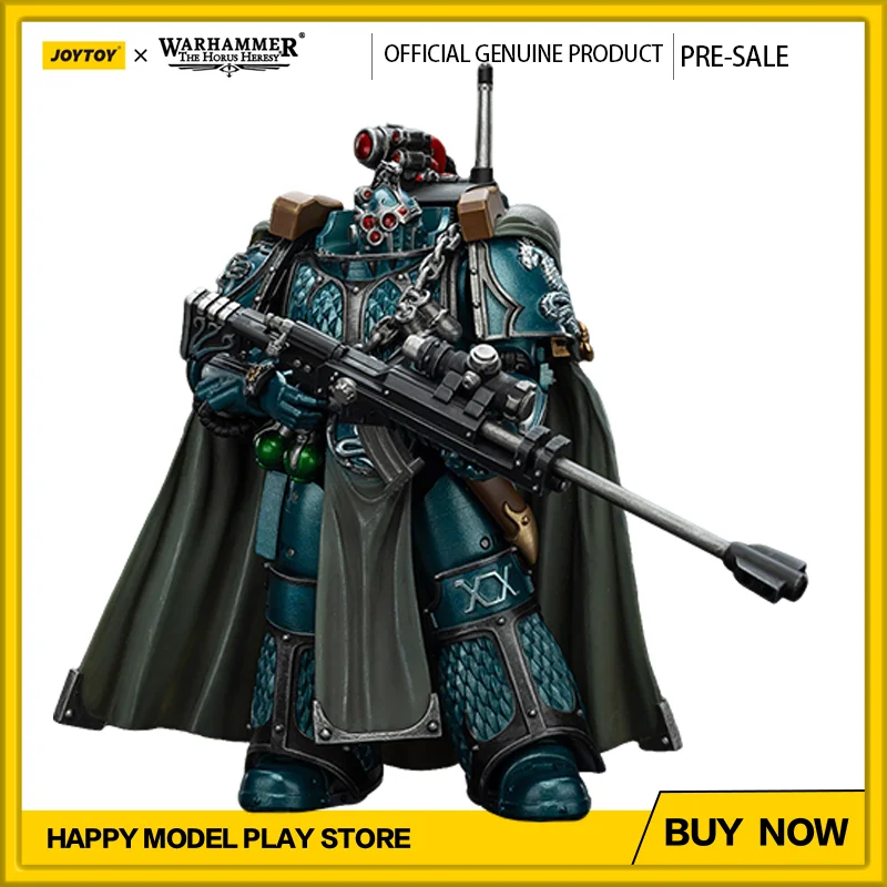 

[PRE-ORD]JOYTOY 1/18 Warhammer 30K Action Figure Alpha Legion Exodus 'The One who is Many’ With Sniper Rifle And Power Dagger