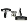 Pièces de moto noires pour Touring Trike, marchepied passager, plancher, support de montage rapide, 1993-2019 4