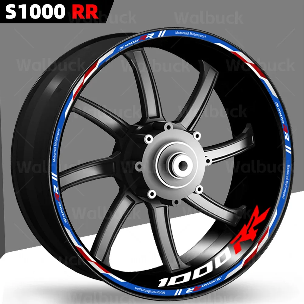 For S1000RR S1000 rr s1000 rr  Motorcycle Wheel Stickers Reflective 17″ Stripe Rim Inside of Hub Decals Accessories Waterproof