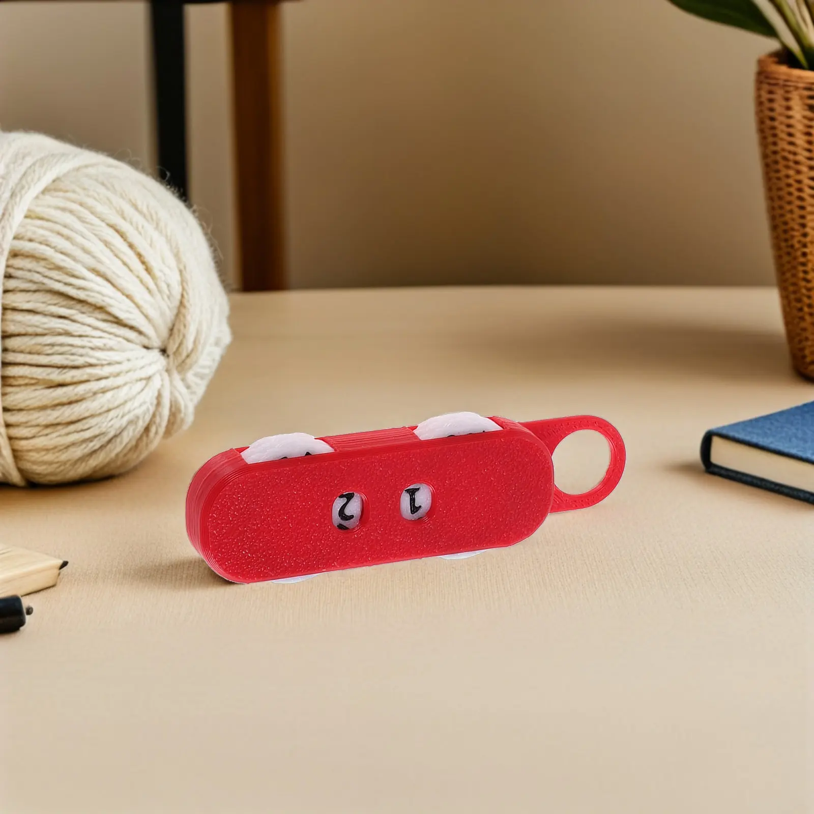 3Pcs Resetable Knitting Row Counter Manual Plastic Barrel Counter Clip on Needle Hook for Crochet Knitting Scarf Sweater Hat