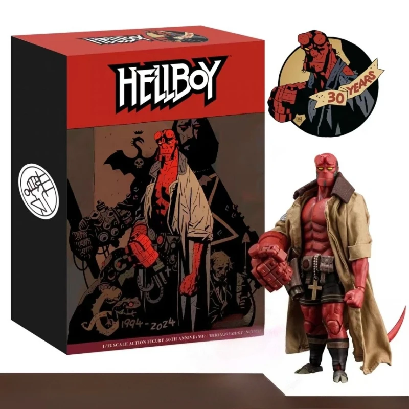 En stock, figura del 30 aniversario de HELLBOY Hellboy de 1000 juguetes, reimpresión