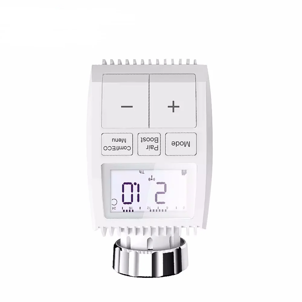 

TV01 Manual Version Programmable Thermostat Timer TRV Radiator Valve Actuator Temperature Controller