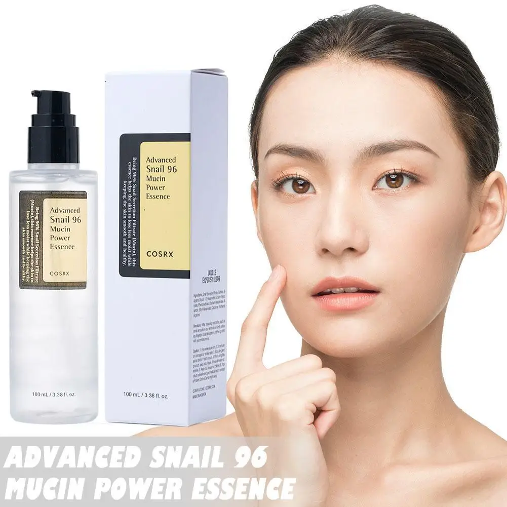 Advanced Snail 96 Mucin Power Essence 100ml - 96% Mucín de Caracol, Hidratante y Reparador, Ideal para Todo Tipo de Piel
