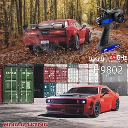 HNR H9802 1/10 Remote-controlled Electric Flat Running Drift Car Simulation Dodge Srt Four-wheel Drive Rc Model Car Outdoor Toy