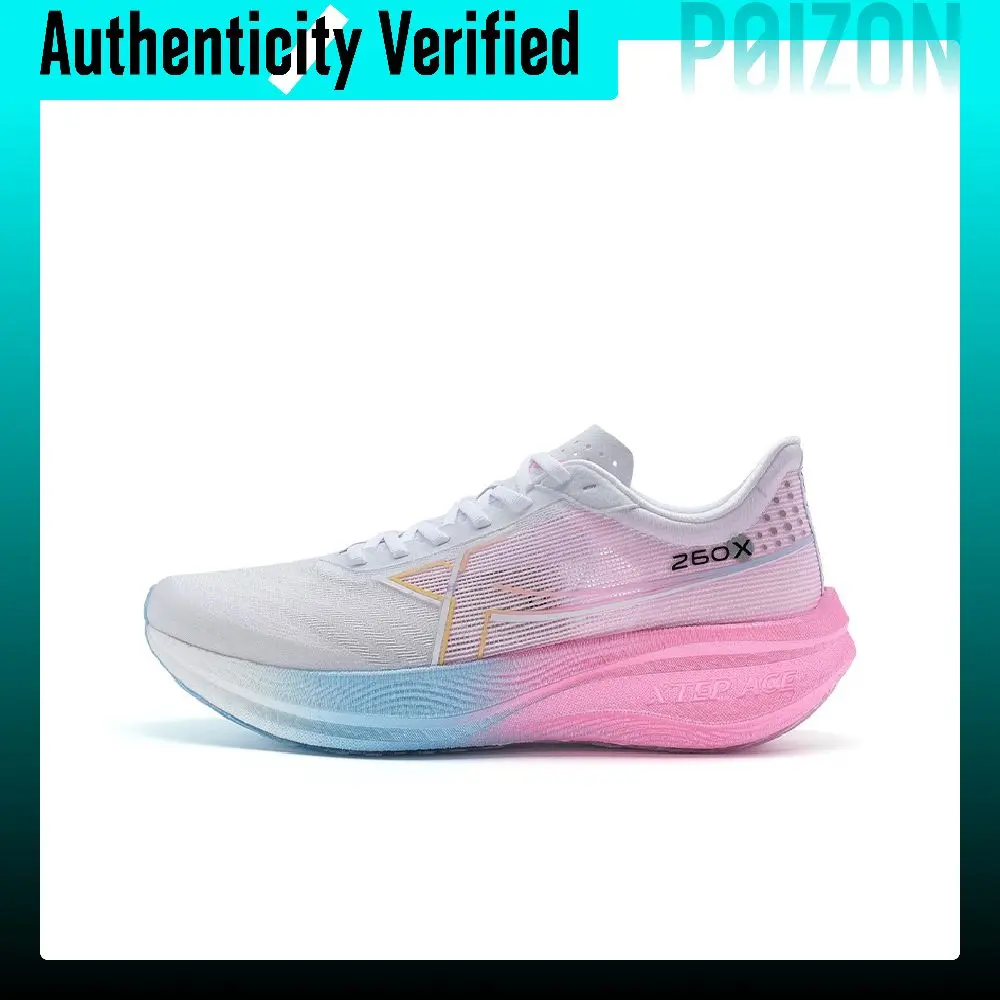XTEP 260X 1.0 Running Shoes Women's Low-top Sail White/Fluorescent Cherry Blossom Pink 976118110054/
