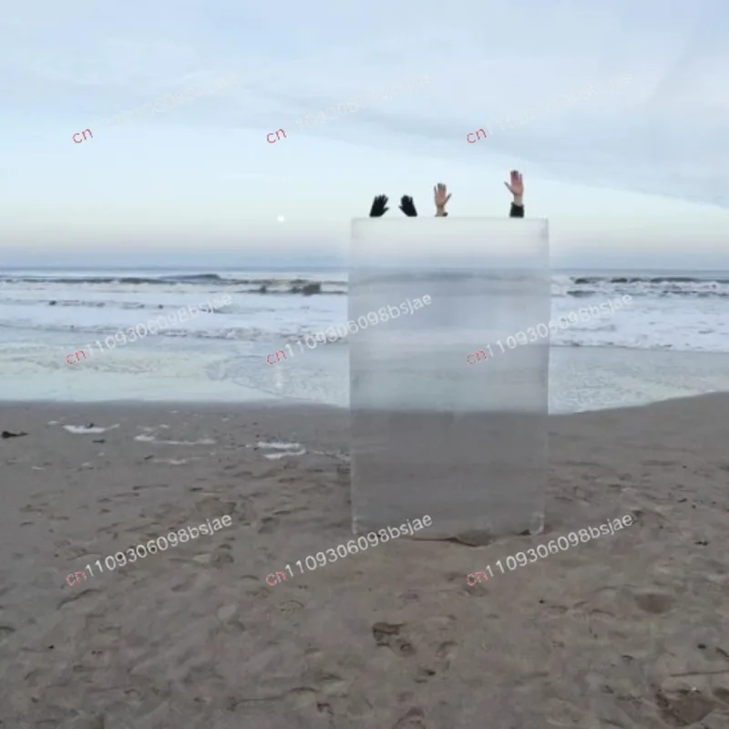Invisibility Shield Magic Stealth Performance Prop Invisible Material Lens Plate - view 2