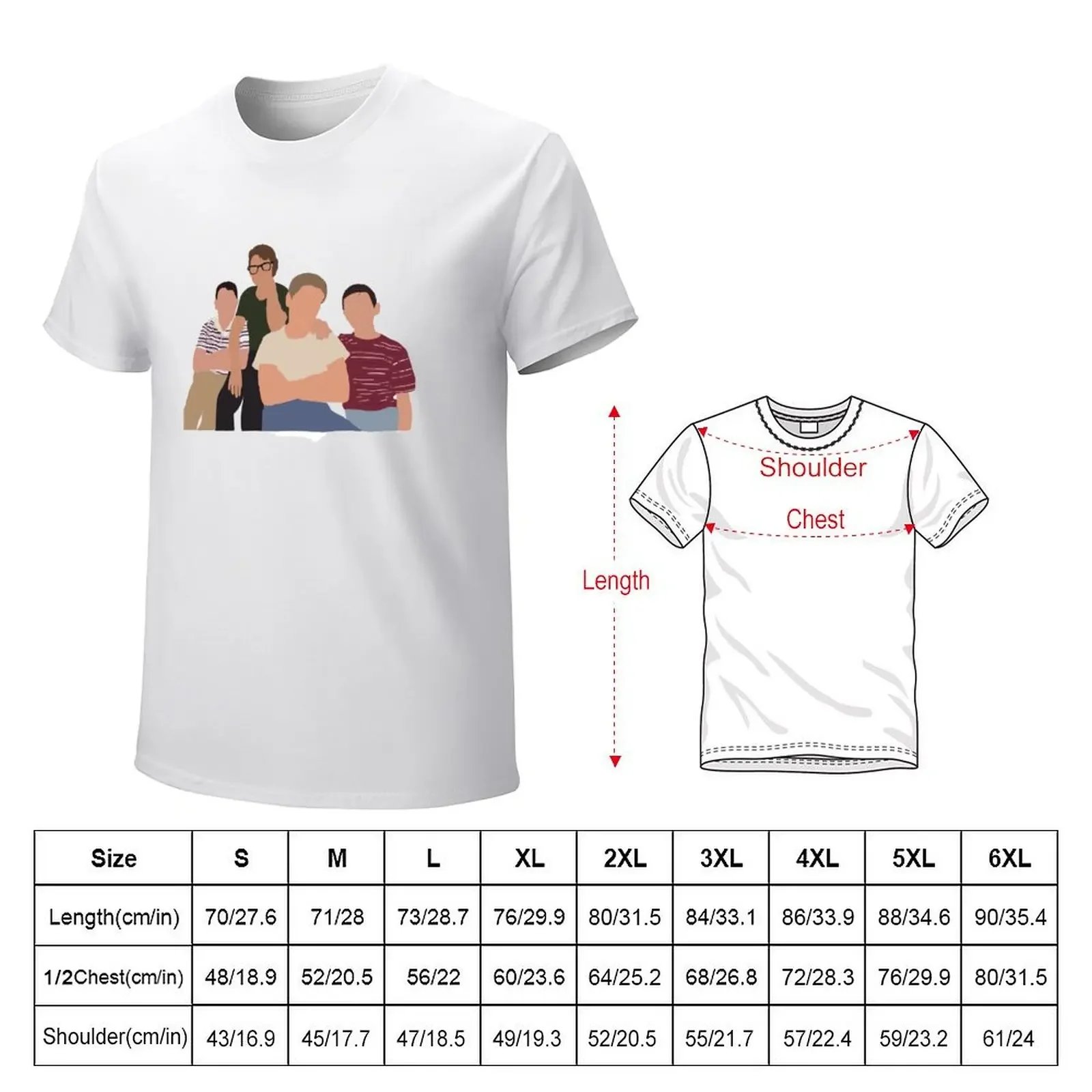 stand by me boys T-shirt oversizeds customizeds sweat summer top men clothings