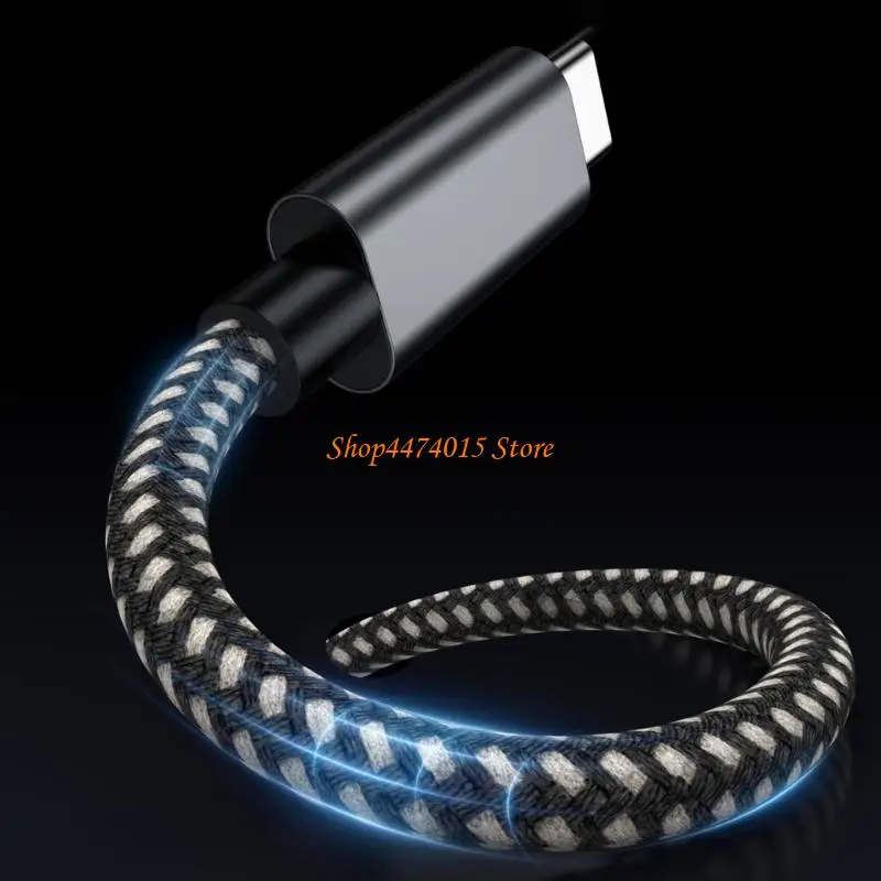 K1AA 2 In 1 USB C 빠른 충전 케이블 100W 노트북 용을위한 이중 포트 전원 전달 코드 Nylons Braids
