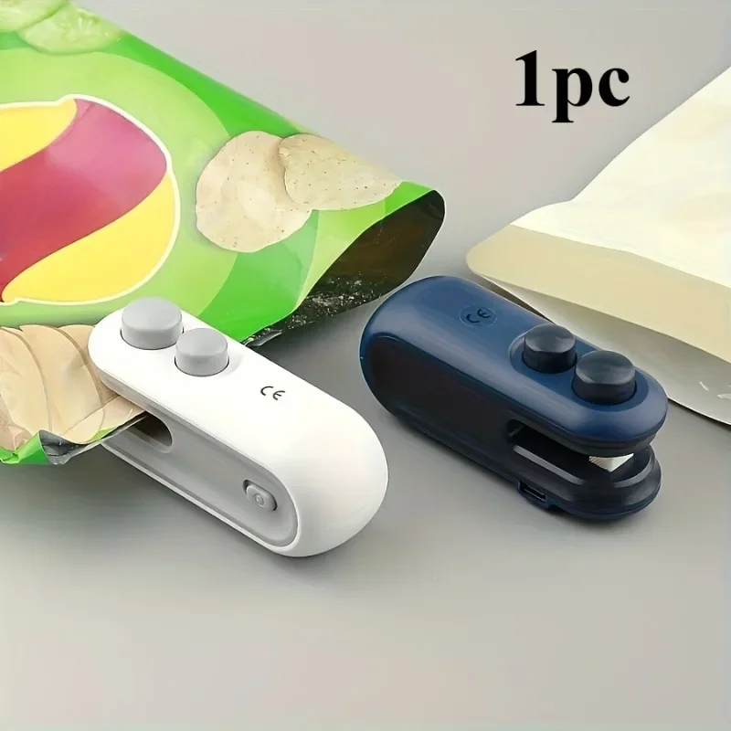 قطعة واحدة من أكياس الوجبات الخفيفة القابلة لإعادة الشحن: سدادة صغيرة مغناطيسية USB لتخزين الطعام والسفر #3