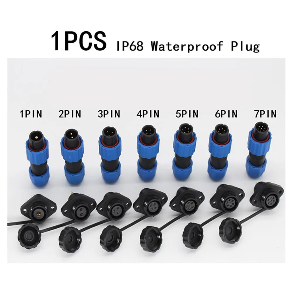 IP68 Rated 27P SP13 Panel Mount Connectors Waterproof Socket for Aviation and Hobbyist Use with 2 7 Pin Options