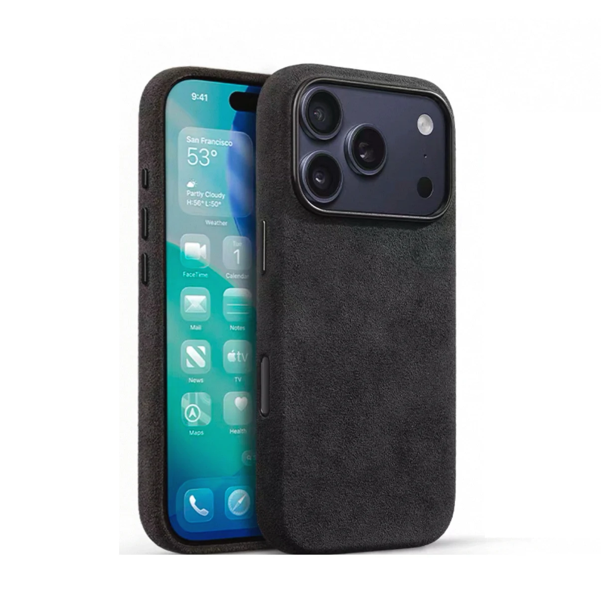 100% italienisches Alcantara-Magnetgehäuse für iPhone 18 17 Pro Max Air Luxus mit Magsafe-Abdeckung Leder-Handyhüllen für iPhone 18Pro – Detail 11