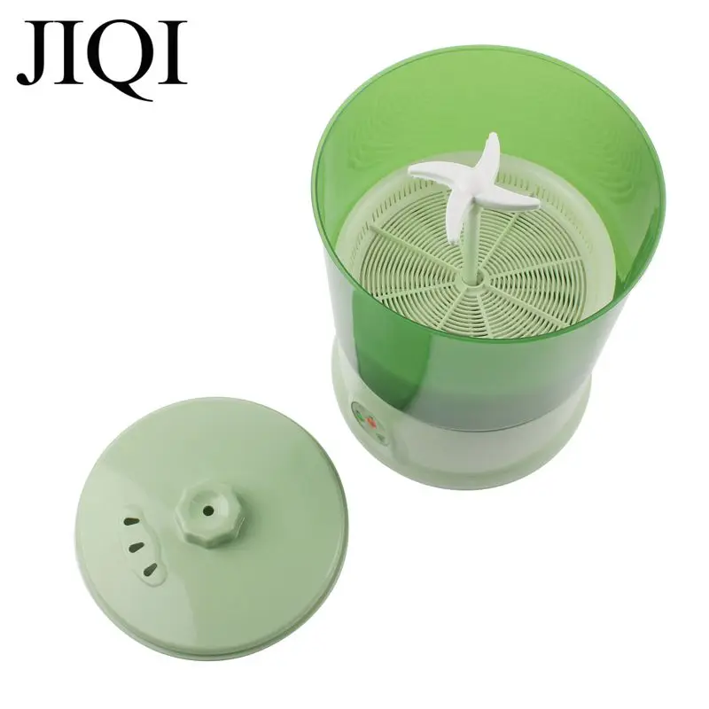 JIQI Intelligent Bean Sprouts Maker 2/3 Layer Automatic Electric Germinator Thermostat Green Vegetable Seed Growth Bucket 220V