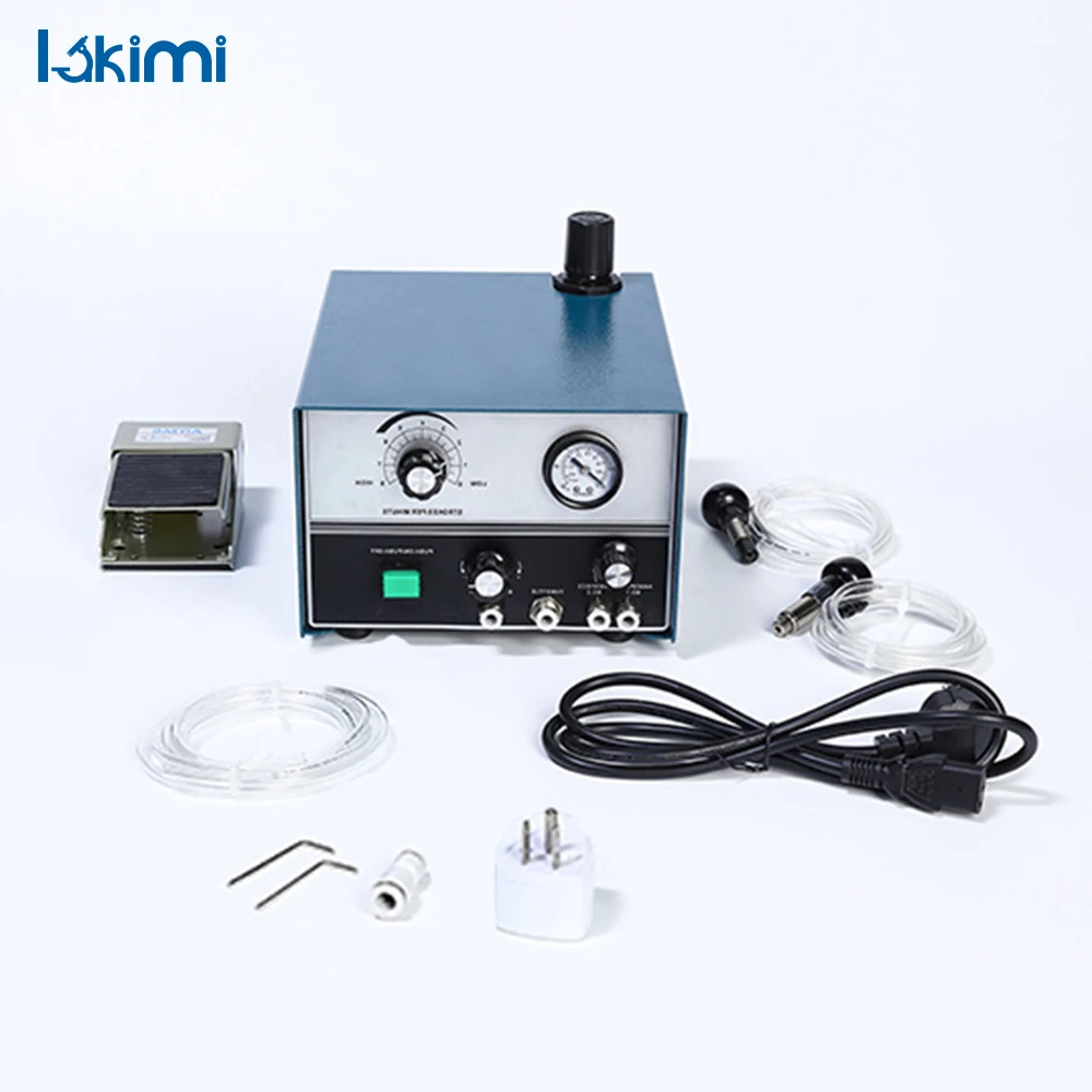 Jewelry Air Engraving Tool Lakimi Double Head Pneumatic Graver Machine LK-E04