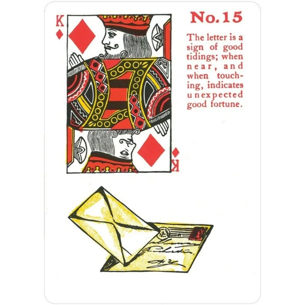 

10.4x7.3cm Reading Fortune Telling Cards Deck 55 Cards