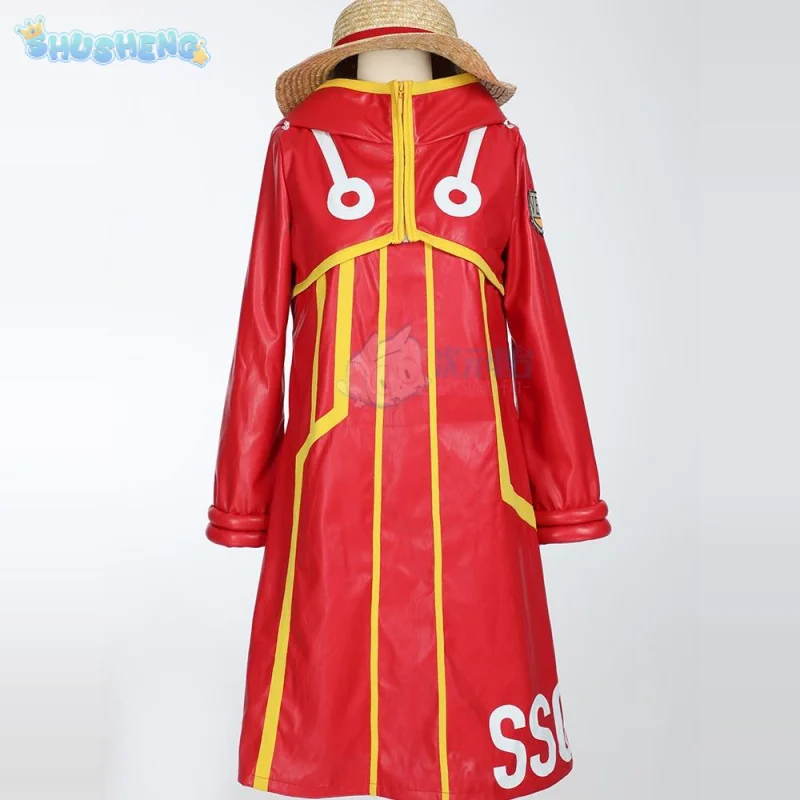 القرد D كوس لوفي Egghead تأثيري حلي أنيمي OP معطف جلد أحمر تنورة قبعة غطاء الحذاء حفلة الهالوين لطيف امرأة رجل موحدة #4