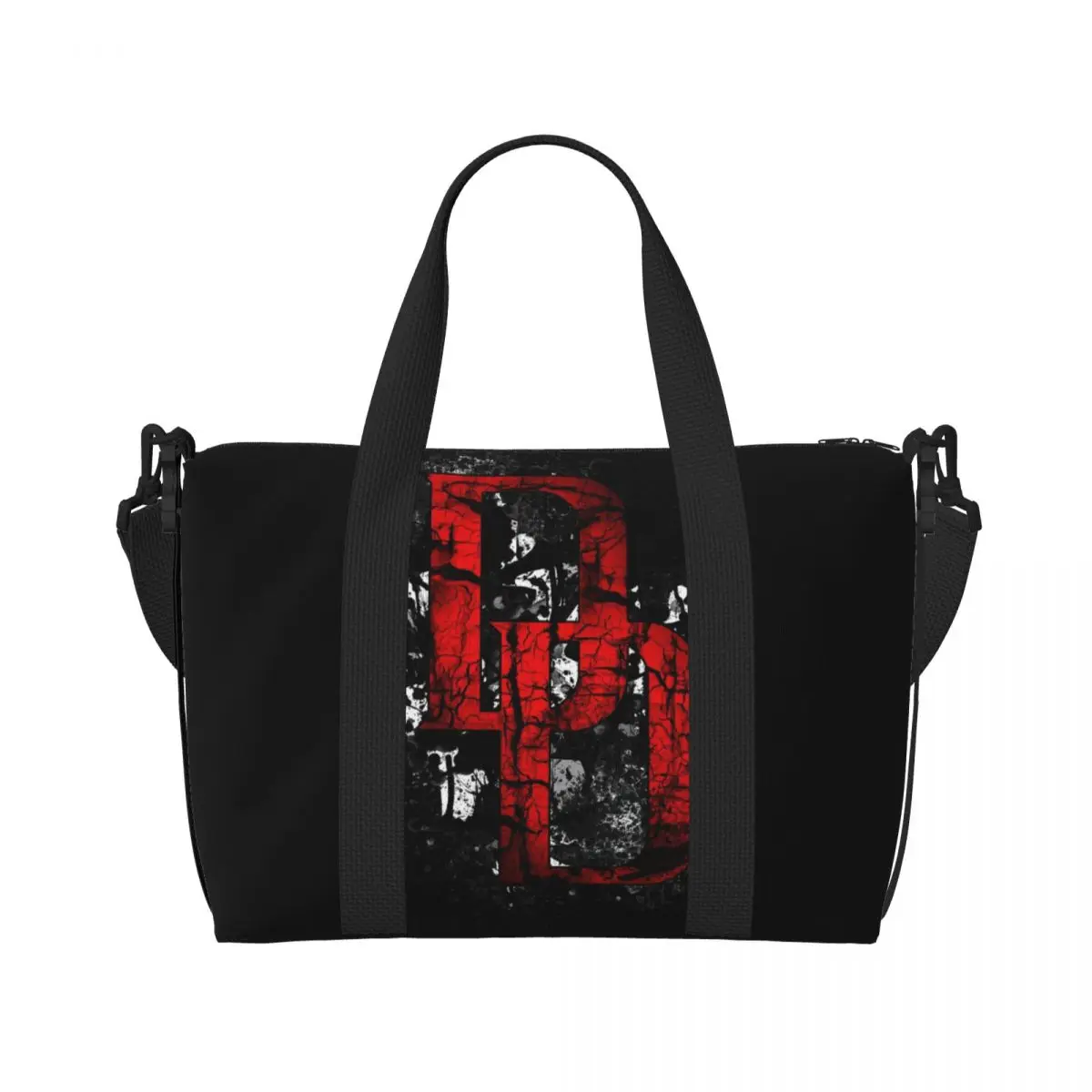 Custom Daredevil Cartoon Beach Tote Bag Women Extra Large Gym Carry On Travel Shopping Bags