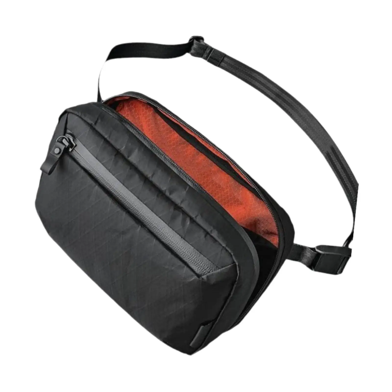 Crossbody Bag Storage Adjustable Straps Zipper Casual Chest Pack Slings Bag for Men Travel Organizer Pouch for Hiking Traveling