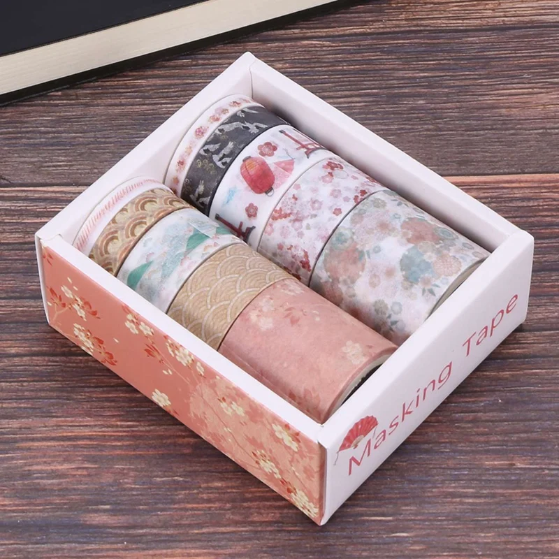 20Pcs Decorative Kawaii Washi Tape Set Japanese Paper Stickers Japanese Stationery Scrapbooking Supply H