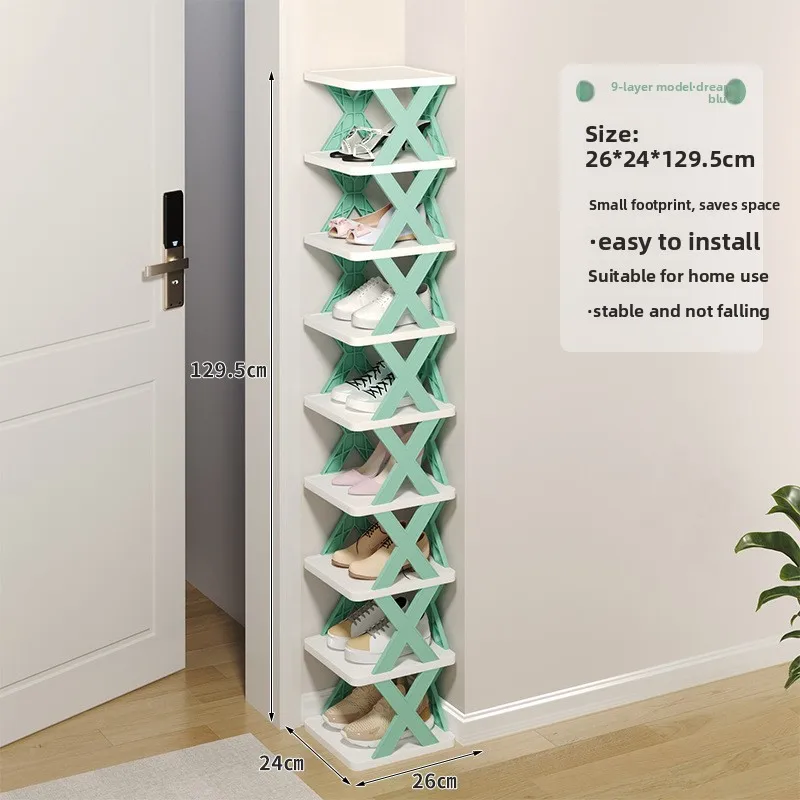 Multi-layer Creative Shoe Rack Home Small Shoe Cabinet Economical Dormitory Entrance Shoe Rack No Installation Simple Folding Sh image 5