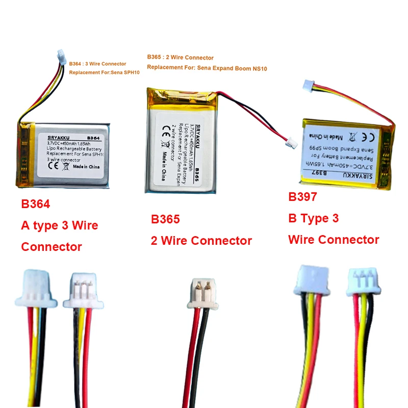 بطارية بديلة Lipo XK423040 لسيارة Sena spoom SP99 لتصليح سماعات الرأس الرياضية