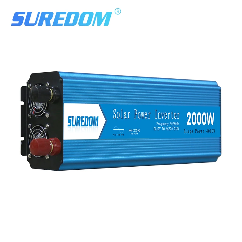 2000W 4000WPure Sine Wave Solar Power Inverter Converter DC 12V 24V To AC 110V 220V  W/LCD