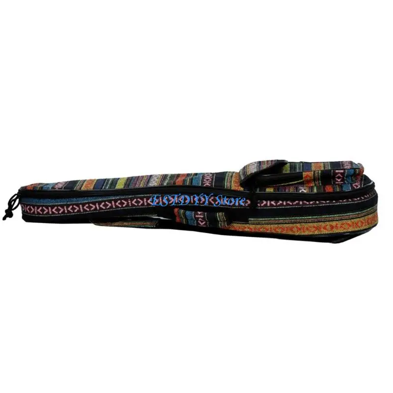 G6DE Soft Ukulele Travel Bag for 23 Inch Ukulele with Carry Handle, Front Pocket and Padded Woven Build for Lessons, Short Trips