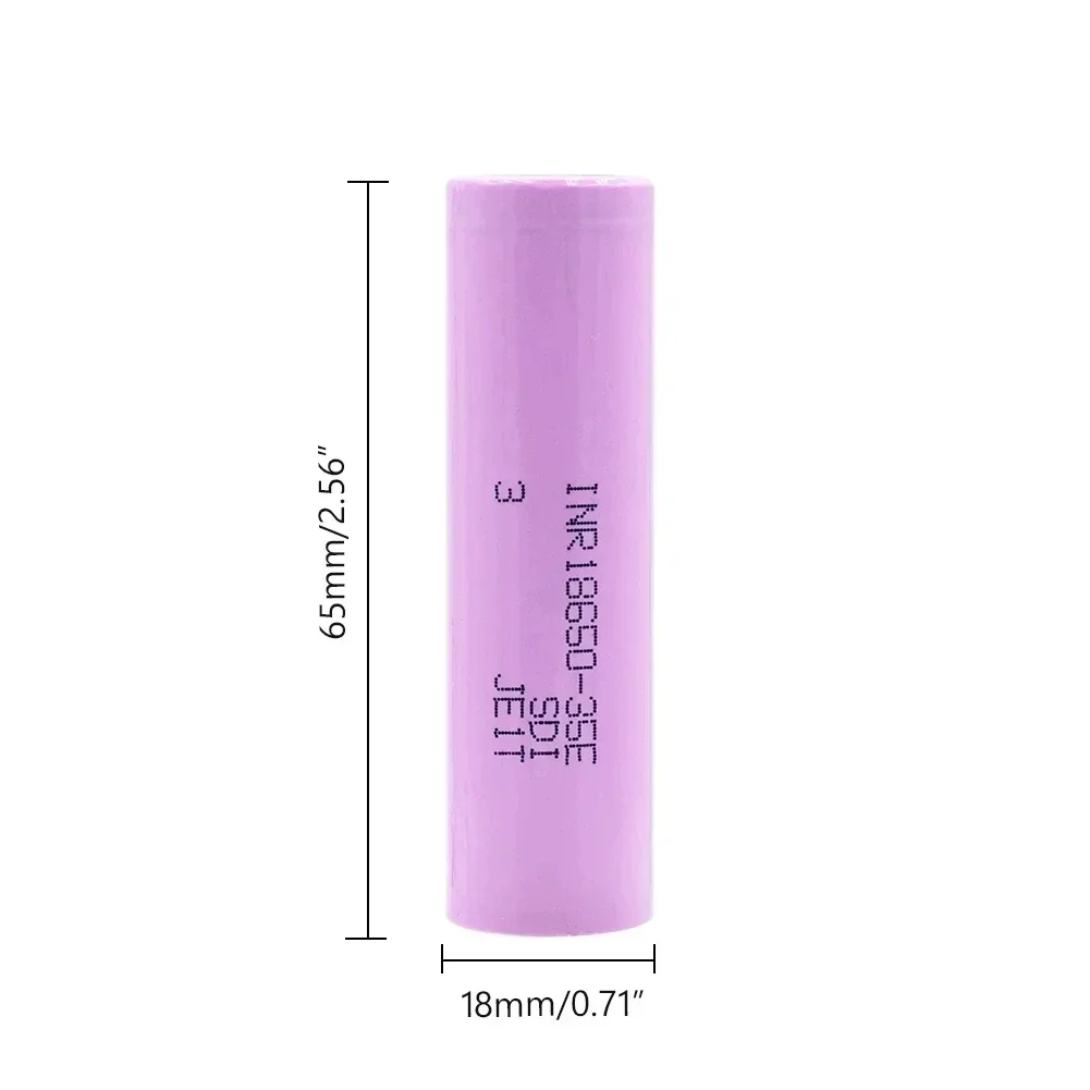 1-10PCS 35E original power 18650 lithium battery 3500mAh 3.7v 25A high power INR18650 for electrical tools