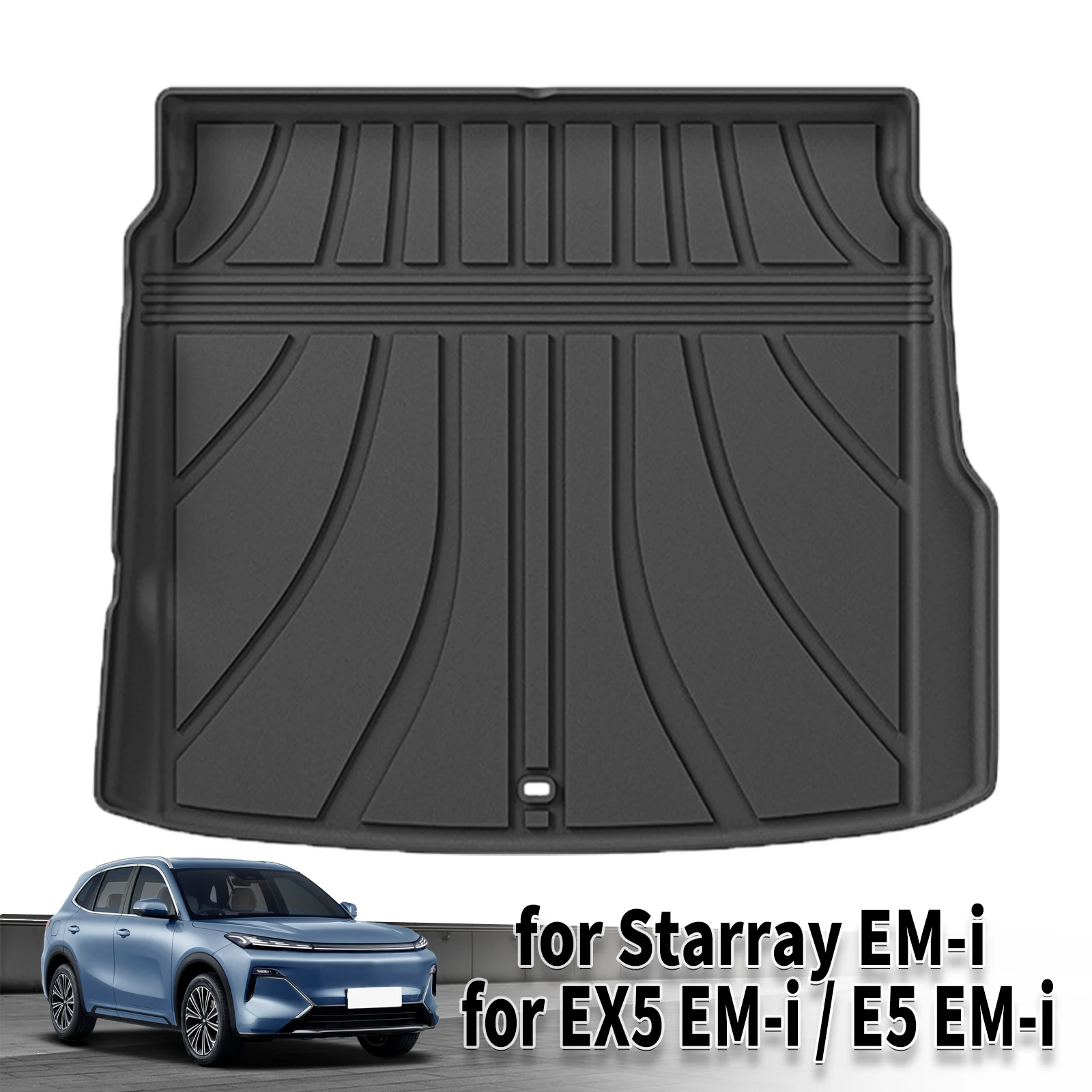 

for Geely Starray EM-i EX5 E5 EMi 2025 2026 Proton eMas 7 PHEV Luxury Eco TPE Car Trunk Pads, Odorless Non-Toxic Custom Fit