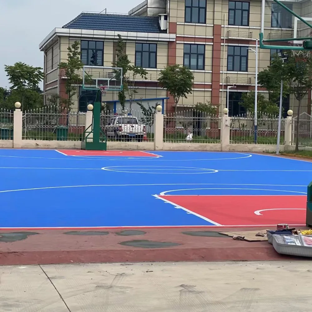 Beable Outdoor Anti-slip Portable Plastic Sport Interlocking Floor Tiles Basketball Court For School Club College Use