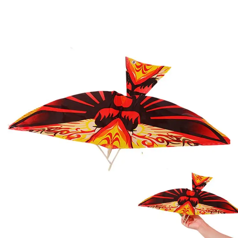 Rubber Band Powered Bird Outdoor Assembled Plane Funny Kite Educational Toys Bird Models Handmade Airplane Toys For Playground