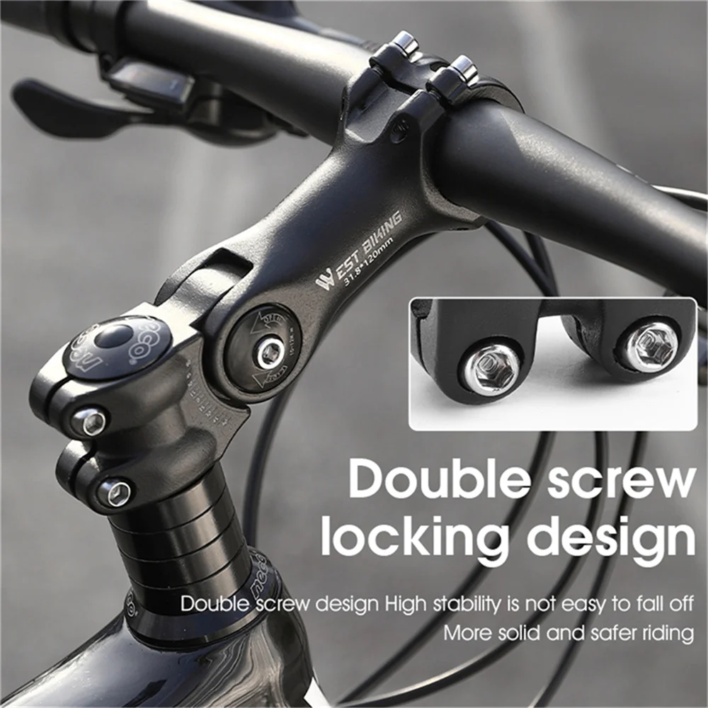 Bicycle Handlebar Stem Road Mountain Bike Table 100/110/120mm Rod Adjustable Stem  Aluminum Alloy Bike Front Fork Stem Adapter