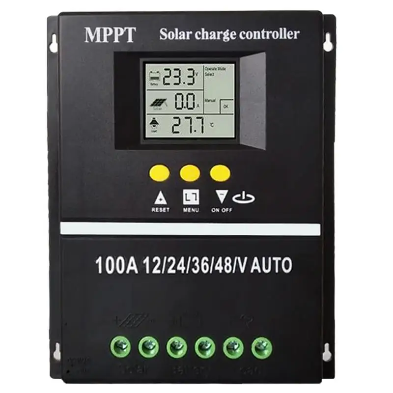 100A 80A 60A MPPT Solar Charge Controller 12V/24V/36V/48V Auto Controller Tools Solar PV Battery Charger for off grid system