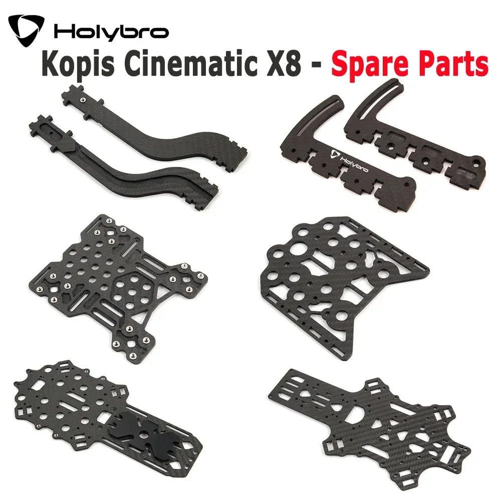 

Holybro Kopis Cinematic X8 8inch FPV Frame Kit Spare Parts Replacement ARM Top/Bottom Plate Motor Holder Camera Mounting Plate