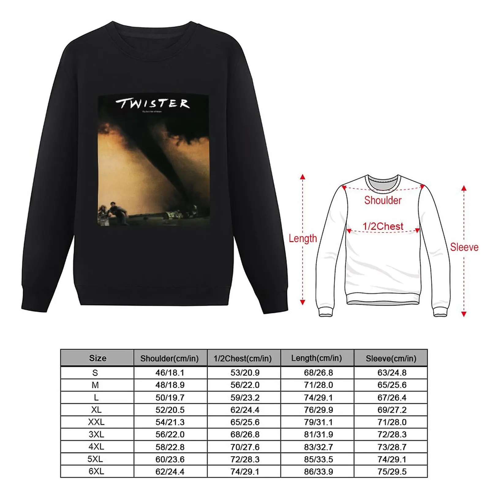 Mans Twister 1996 Movie Fashion Leisure Round Neck Sweatshirt fashion men korean style clothes new sweatshirts