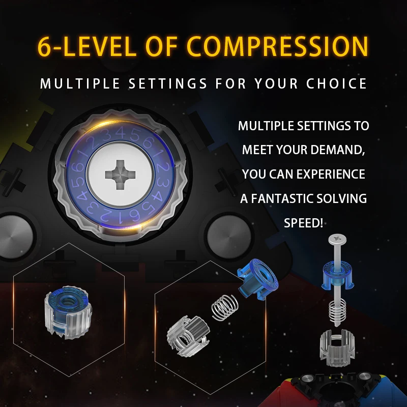 DianSheng Solar S Pyraminx M المكعب السحري المغناطيسي للسرعة بدون ملصقات ألعاب احترافية ألعاب ألغاز مكعبات السرعة الاحترافية Galaxy