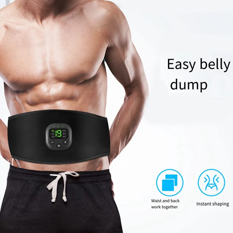 EMS Electric ABS Abdominal Belt Smart Body Massager Lazy Muscle Training Cloth For Home Gym