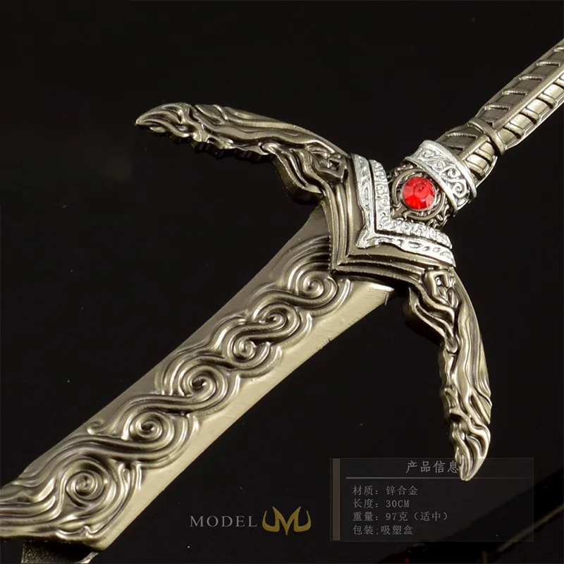 30cm Elden Ring Akcesoria do Gry Miecz Bogów Wielki Miecz All Metalowy Miecz Zabawka Figurka Akcji Rękodzieło Ozdoba na Biurko Prezenty Kolekcje