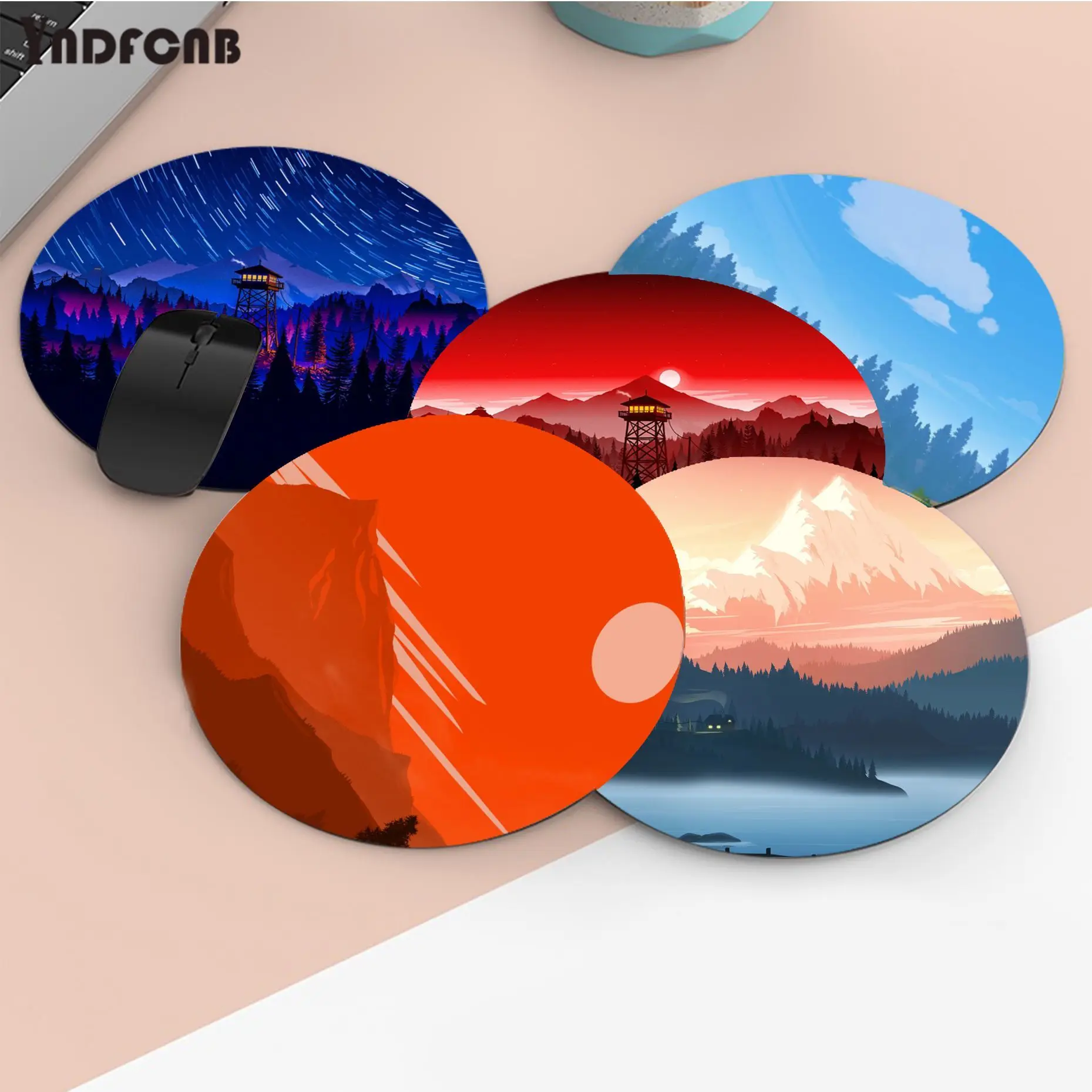 

Deep Forest Firewatch Mousepad Animation Round Big Promotion Table Mat Student Mousepad Computer Games Pad for PC Gamer Mousemat