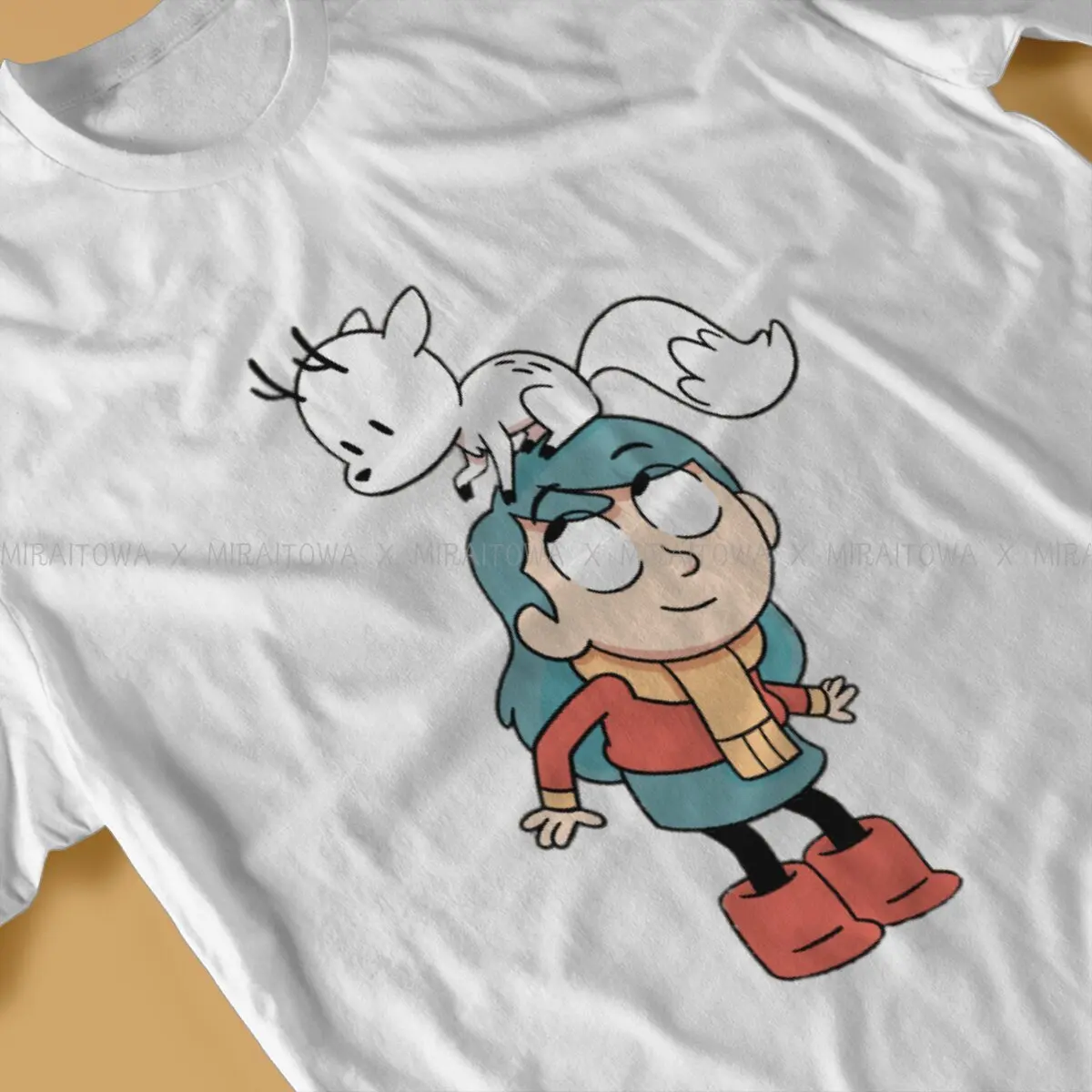 Hilda المسلسل التلفزيوني الرجال التي شيرت الأزرق الشعر فتاة الموضة تي شيرت الأصلي الشارع الشهير الاتجاه الجديد #3