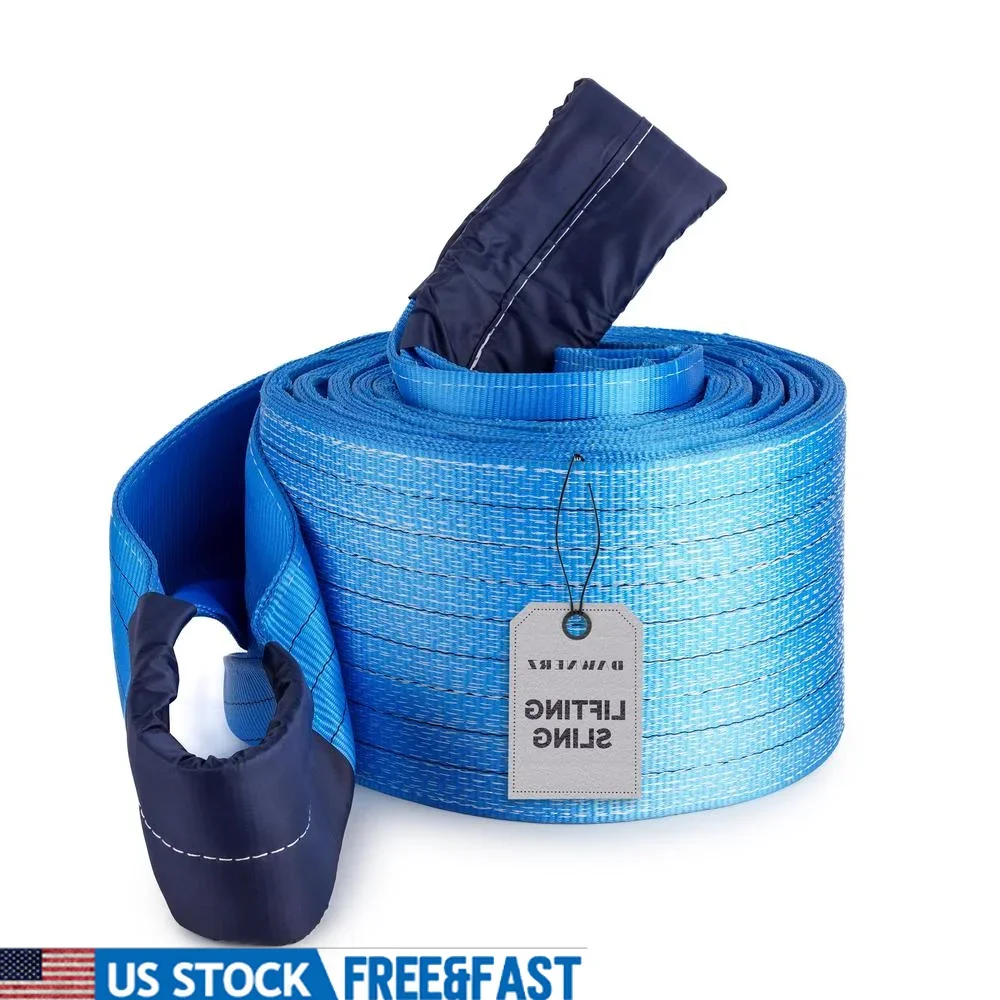 Heavy Lifting Strap 35200 lbs WLL 30 ft Polyester Sling Crane Strap Industrial Use Safe Durable Temperature Resistant