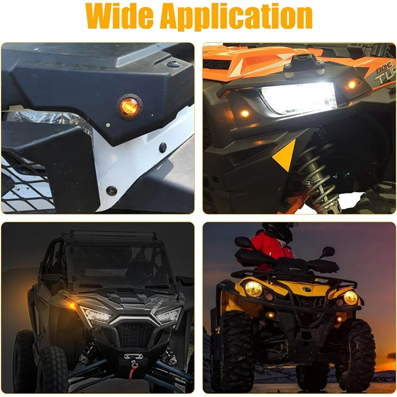 مجموعة إشارة الانعطاف UTV العالمية الجديدة مع مفتاح بدوره العمود لـ Polaris، Pioneer، Talon، Can-Am، Kawasaki، Arctic Cat