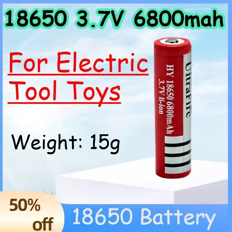 

18650 3.7V 6800mah High Quality Lithium Batteries for Electric Tool Toys Rechargeable Battery 18650