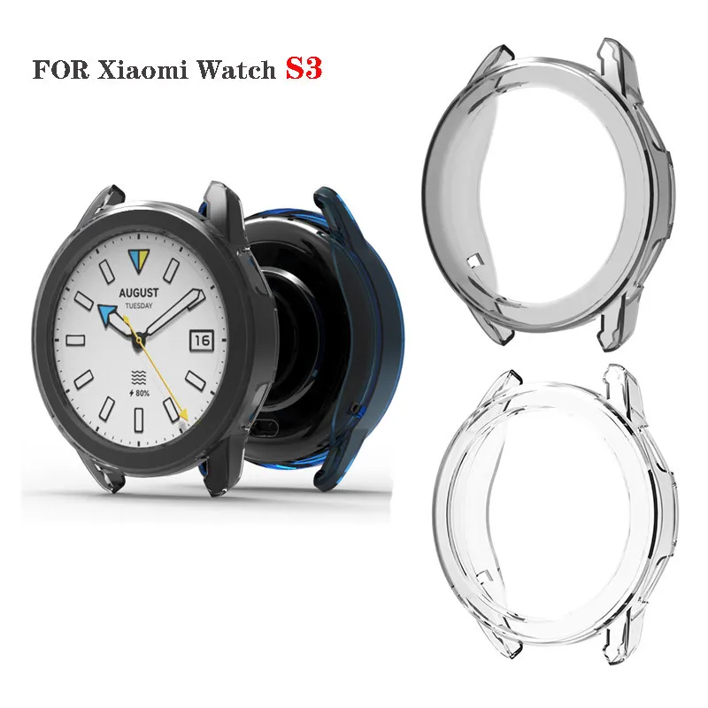 Housse de protection transparente en TPU pour XIAOMI Watch S3, protection pare-chocs
