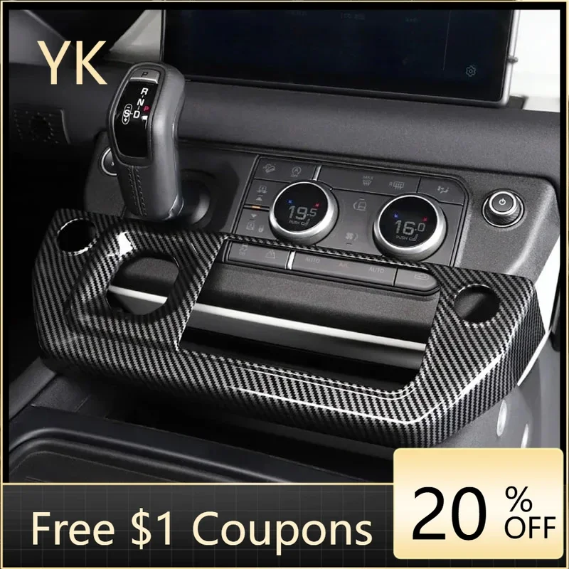 

For Land Rover Defender 90 110 130 2020-2024 Car Center Console Gears Air Conditioning Mode Frame Cover Trim Car Accessories