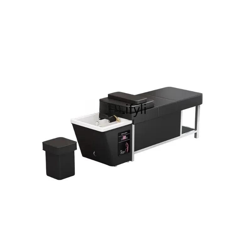 

Beauty Salon Free Drainer Head Therapy Shampoo Chair Water Storage Type Constant Temperature Water Circulation Facial Bed