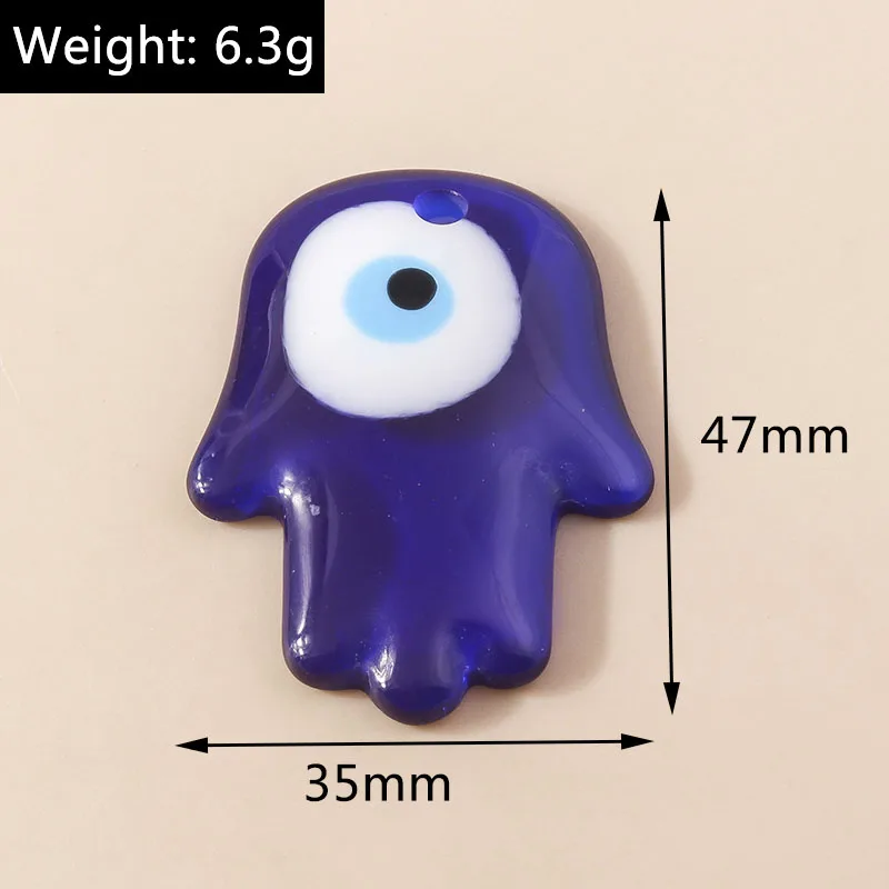 5pcs Bohemia Turkish Evil Eye Charms for DIY